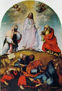Pala della Trasfigurazione a Recanati, cm. 300 x 203, Pinacoteca Comunale di Recanati.